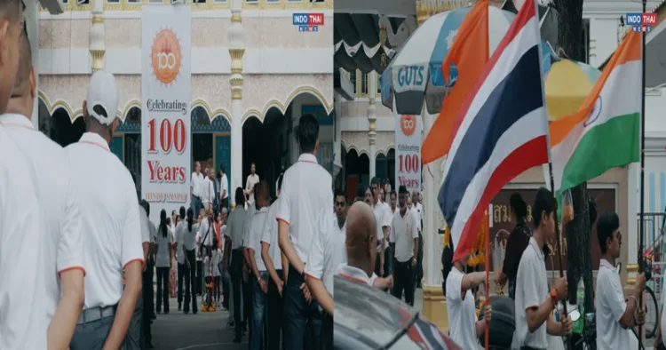 Hindu Swayamsevak Sangh took out Path Sanchalan in Bangkok to mark centenary celebrations of RSS