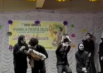 Mime performance by Kumbala Government Higher Secondary School (KGHSS) (Video Screengrab)