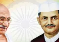 (Left) Mahatma Gandhi (Right) Former PM Lal Bahadur Shastri