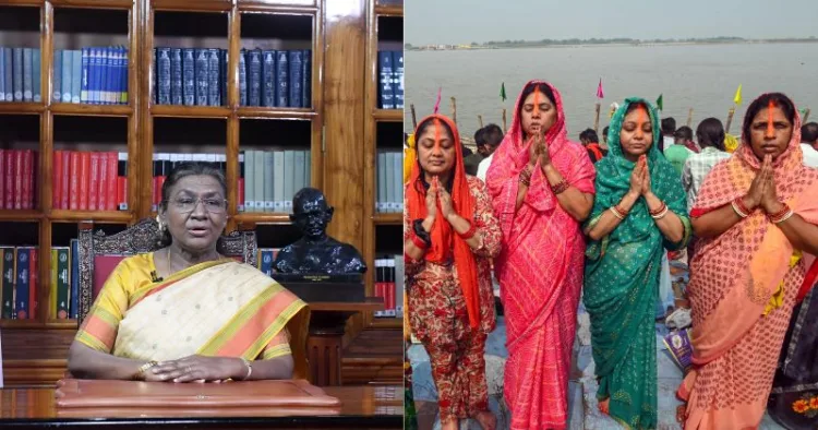 President Droupadi Murmu extends Chhath greetings