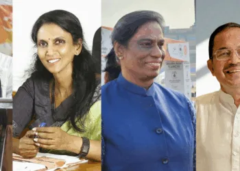 Dr. Jacob Thomas IPS (Retd); R. Sreelekha IPS (Retd) P.T. Usha MP and Olympian; Dr. M. Abdul Salam, State VP, BJP Kerala, Ex-VC, Calicut University