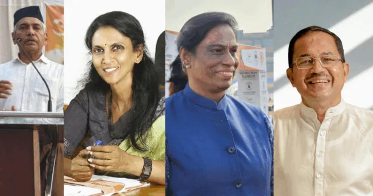 Dr. Jacob Thomas IPS (Retd); R. Sreelekha IPS (Retd) P.T. Usha MP and Olympian; Dr. M. Abdul Salam, State VP, BJP Kerala, Ex-VC, Calicut University