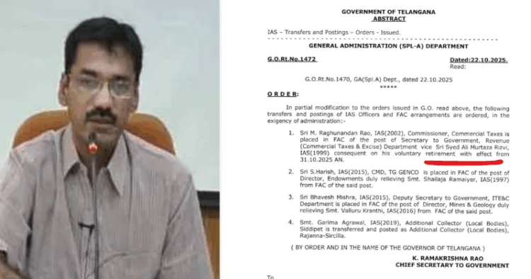 Telangana IAS officer Rizvi