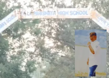 Zilla Parishad Government School at Kurikyal village, accused Yakub Pasha (inside)