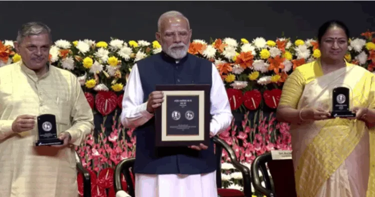 PM Modi releases commemorative coin and stamp to mark 100 years of RSS' Selfless Service'