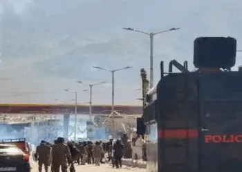 Violence in Ladakh (Picture Credit: ANI)