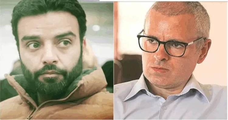 (Left) National Conference (NC) MP from Srinagar Aga Ruhullah (Right) CM Omar Abdullah