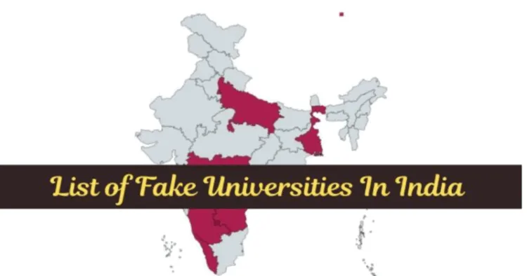 UGC releases list of fake universities across India ( Map Image: Map.chart.net)