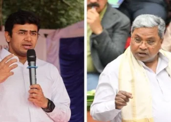 BJP MP Tejasvi Surya and Chief Minister of Karnataka Siddaramaiah