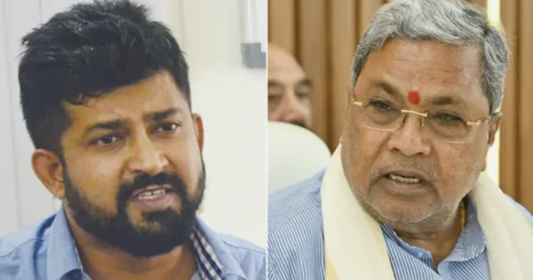 Mysore Former MP Pratap Simha (Left), CM Siddaramaiah (Right)