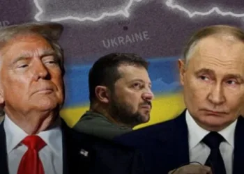 US president Donald Trump (left), Russian President Vladimir Putin (right) and Ukrainian leader Volodymyr Zelensky (middle) in focus as missile aid fails, Russia-Alaska tunnel advances and markets react