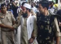 Police arrest Mohsin Raza, a relative of arrested cleric Maulana Tauqeer Raza Khan, in Bareilly, Uttar Pradesh