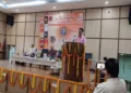 Prof Yogesh Singh, Vice-Chancellor of Delhi University at the inaugural session of the two-day Samagra Sangh Sahitya Paricharcha organised by Indraprastha Sahitya Bharati