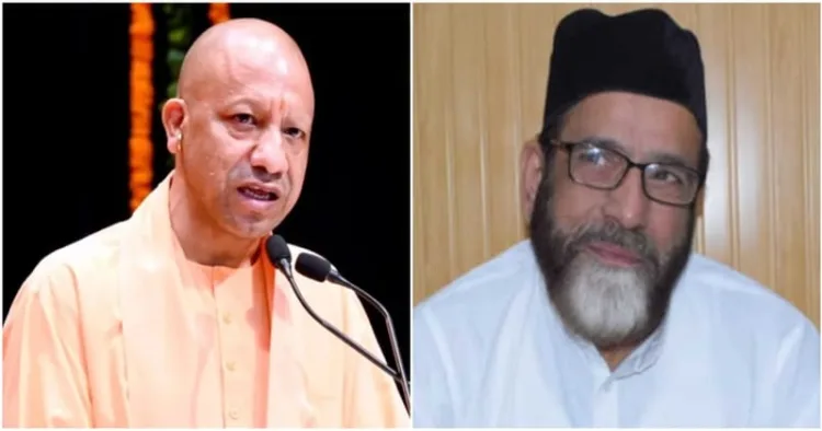 Uttar Pradesh CM Yogi Adityanath (Left) and Bareilly violence mastermind Maulana Tauqeer Raza Khan (Right)