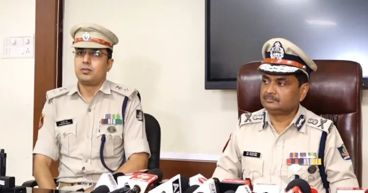 Commissioner of Police S. Dev Datta Singh addressing the media
