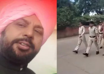 Congress leader Asad Khan Jilani (Left)