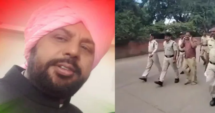 Congress leader Asad Khan Jilani (Left)