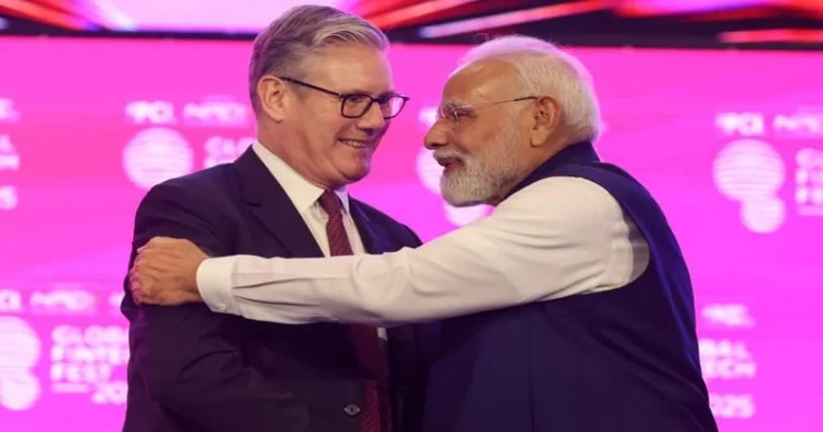British Prime Minister Keir Starmer and Prime Minister Narendra Modi