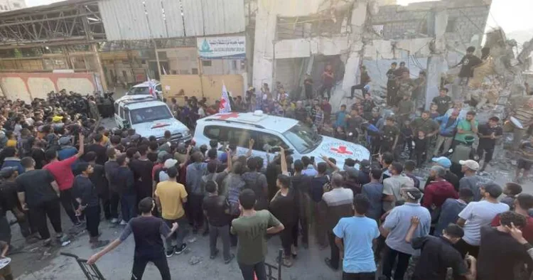 Red Cross facilitates transfer of freed Israelis as families await reunions after more than two years in captivity