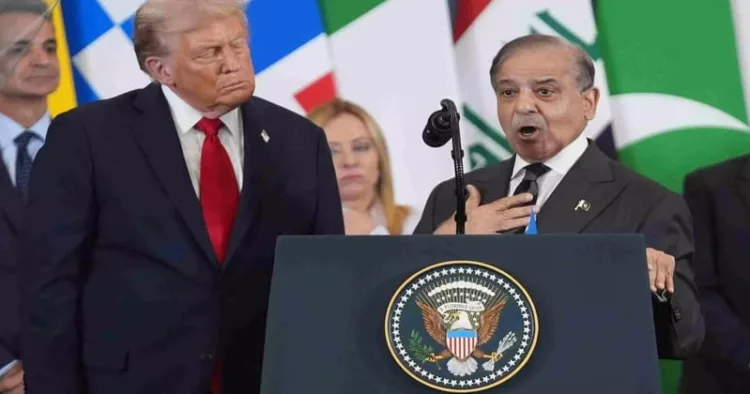 US President Donald Trump unexpectedly invited Pakistan Prime Minister Shehbaz Sharif to speak at the Sharm el-Sheikh Summit on Gaza yesterday