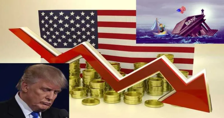 Bank shares plunge, oil falls, gold Surges as global markets react to US banking and trade tensions