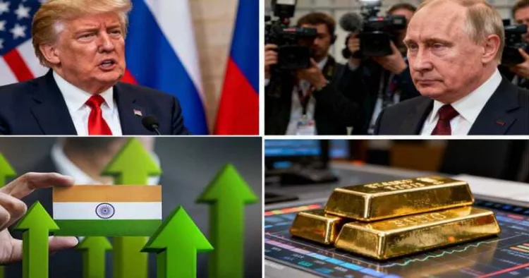 Gold and silver tumbled, Asian markets slumped, Trump–Putin talks collapsed, while Indian stocks gained