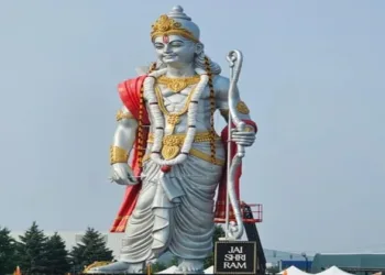 51-foot statue of Bhagwan Ram at the Hindu Heritage Centre