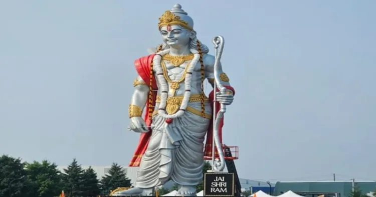51-foot statue of Bhagwan Ram at the Hindu Heritage Centre