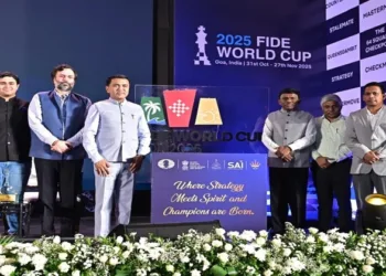Goa Chief Minister Dr Pramod Sawant launched the official logo and anthem of the FIDE Chess World Cup 2025