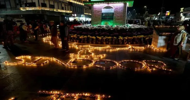 25,000 diyas light up Srinagar’s iconic Clock Tower in a stunning tribute to Operation Sindoor