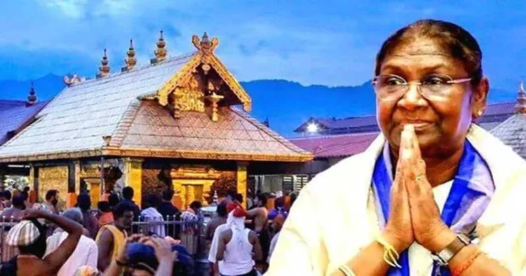 President Droupadi Murmu embarks on a landmark visit to the sacred Sabarimala Mandir today