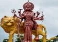 108-Foot Maa Durga Statue in Mauritius