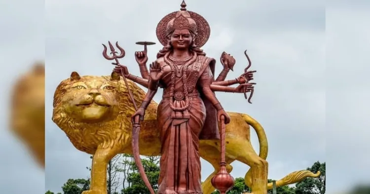 108-Foot Maa Durga Statue in Mauritius