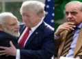 India's Prime Minister Narendra Modi, US President Donald Trump and Pakistan's Prime Minister Shehbaz Sharif