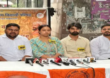 ABVP candidates for upcoming JNUSU Elections 2025