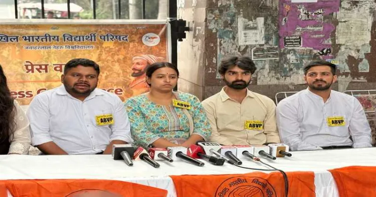 ABVP candidates for upcoming JNUSU Elections 2025