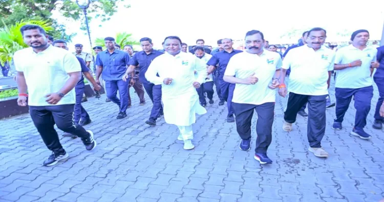 CM Mohan Charan Majhi inaugurated ‘Run for Unity’ at Kalinga Stadium
