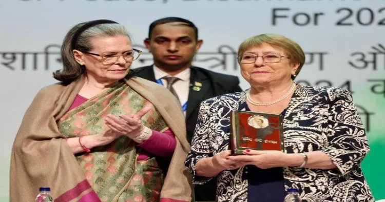 Michelle Bachelet gets Indira Gandhi Peace Prize