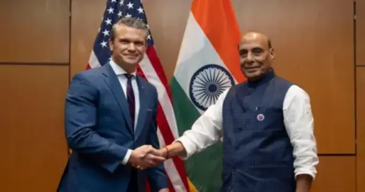 US Defence Secretary Pete Hegseth and Defence Minister Rajnath Singh