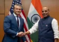 US Defence Secretary Pete Hegseth and Defence Minister Rajnath Singh