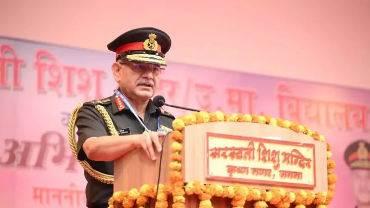 Army Chief Upendra Dwivedi Revisits Saraswati School after 55 years, calls it “Temple of Knowledge”