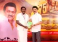 Villupuram DMK functionary Baskaran with Tamil Nadu CM Stalin ( File Photo)