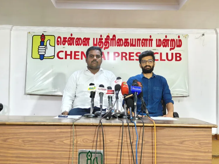 Tamil Nadu ABVP State Secretary Yuvaraj Dhamodharan and National Media Team Member Karthik