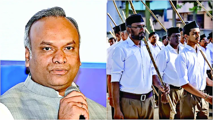 Priyank, son of Mallikarjun Kharge, took action against State employees attending Path Sanchalans during Vijayadashami in a bid to position himself as the Gandhi camp’s loyalist in Karnataka’s fractured Congress ecosystem