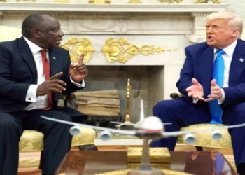 South Africa President Cyril Ramaphosa and US President Donald Trump