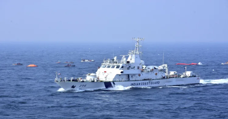 Indian Coast Guard conducts major maritime and aeronautical search-and-rescue drill at Paradip, Odisha