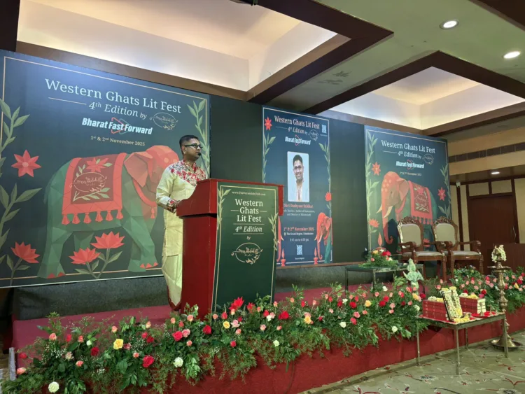 Author Dushyant Sridhar as keynote speaker at Westernghats Litfest 2025