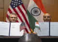 US Defence Secretary Pete Hegseth and Defence Minister Rajnath Singh