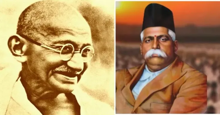 Mahatma Gandhi and Dr. Keshav Baliram Hedgewar