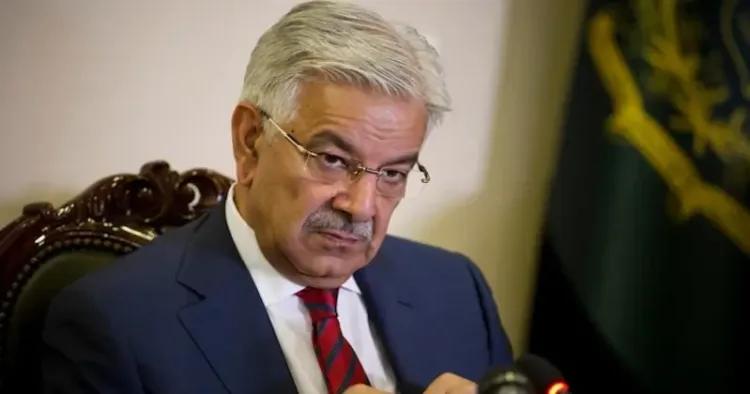 Pakistan Defence Minister Khawaja Asif